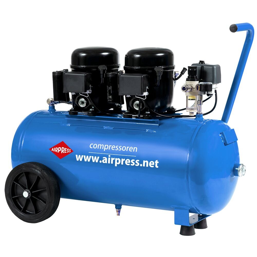 ᐅ AIRPRESS Kompressor L 100-50 Silent 230V 36519 - online kaufen auf  Werkzeugkiste