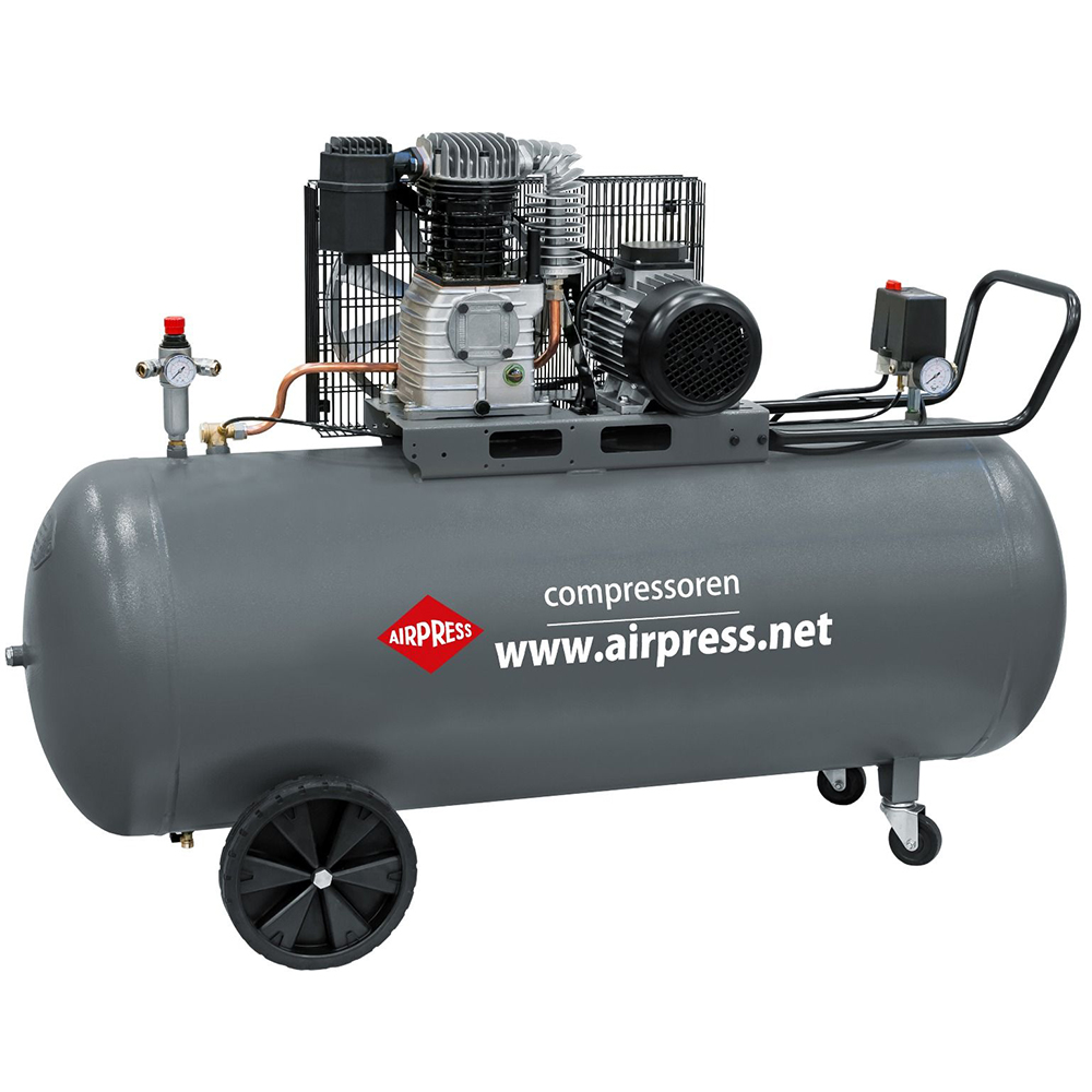 AIRPRESS SILENT Druckluft Kompressor 230V L 6-95 8 Bar 6 l 0,6 PS 2 Zylinder Pro 