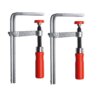 Bessey Ganzstahl-Tischzwinge GTR 120/60, Set (2 x GTR12) zum Fixieren von Führungsschienen